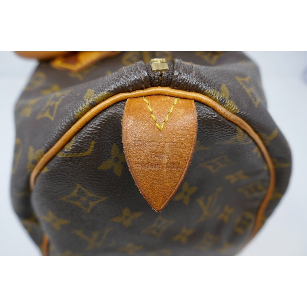 Louis Vuitton Vintage Monogram Canvas Speedy 35 Bag Handbag - Picture 3 of 16